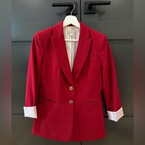Tahari Women's Red Two Button Blazer